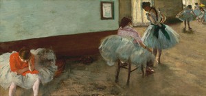 Edgar Degas, The Dance Lesson, Painting on canvas