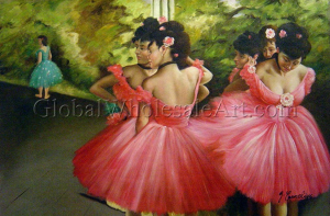 Famous paintings of Dancers: The Dancers In Pink