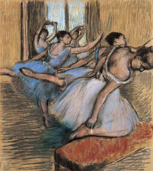 The Dancers. The painting by Edgar Degas