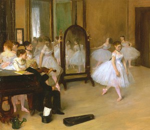 Famous paintings of Dancers: The Dancing Class