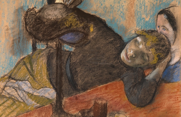 The Milliner. The painting by Edgar Degas