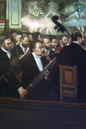 Edgar Degas, The Orchestra Of The Opera, Painting on canvas
