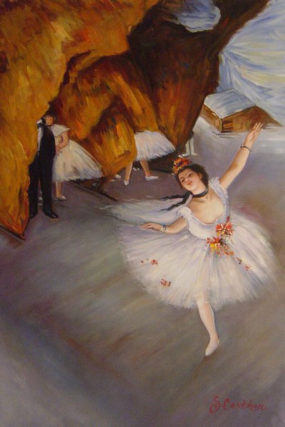 The Star. The painting by Edgar Degas