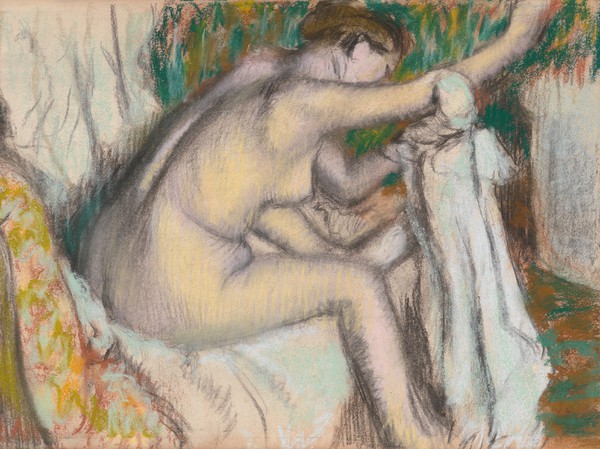 Woman Drying Her Arm. The painting by Edgar Degas