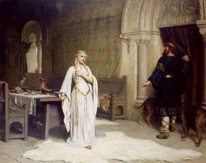 Edmund Blair Leighton, Lady Godiva, Painting on canvas