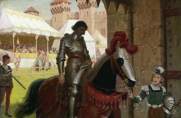 Vanquished. The painting by Edmund Blair Leighton