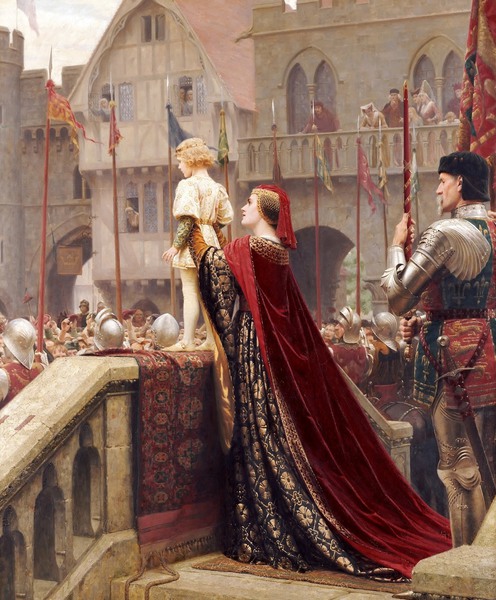 Vox Populi (A Little Prince). The painting by Edmund Blair Leighton