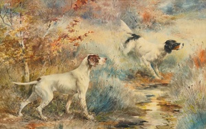 Edmund Henry Osthaus, Pointers, Art Reproduction