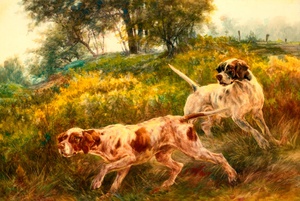 Reproduction oil paintings - Edmund Henry Osthaus - Two Pointers