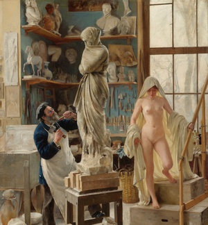 Edouard Joseph Dantan, The Restoration, Painting on canvas