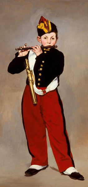 A Fifer. The painting by Edouard Manet