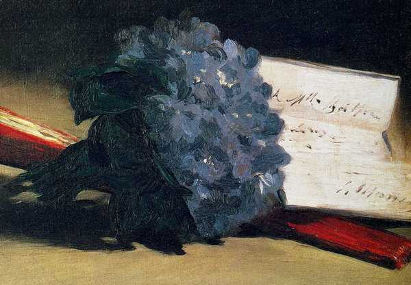 Bouquet Of Violets. The painting by Edouard Manet
