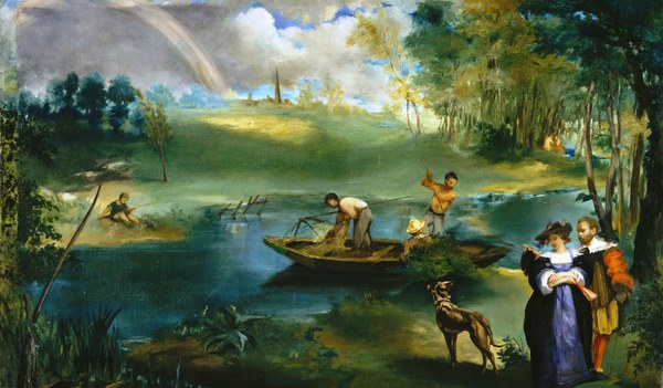 Fishing. The painting by Edouard Manet