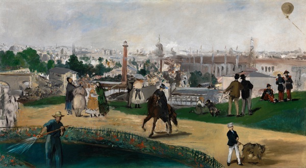 Fra Verdensutstillingen i Paris i 1867. The painting by Edouard Manet