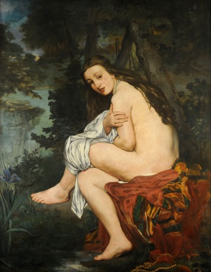 Edouard Manet, La Nymphe Surprise, Painting on canvas