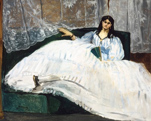 Edouard Manet, Lady with a Fan, Painting on canvas