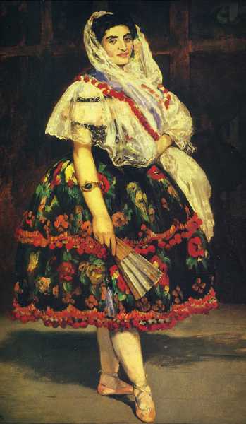 Lola of Valence. The painting by Edouard Manet