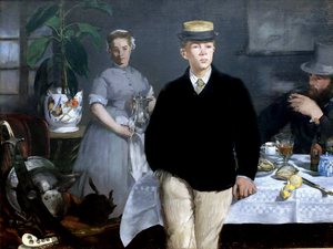 Edouard Manet, Luncheon in the Studio, Painting on canvas