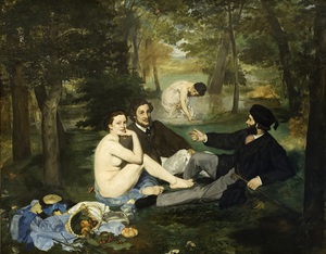 Edouard Manet, Luncheon on the Grass, Painting on canvas