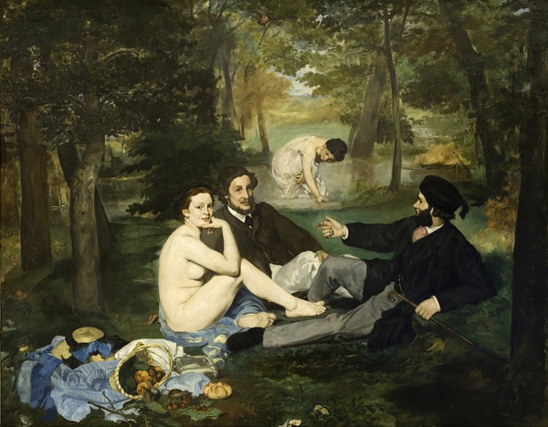 Luncheon on the Grass. The painting by Edouard Manet