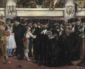 Edouard Manet, Masked Ball at the Opera, 1873, Painting on canvas