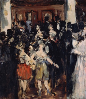 Edouard Manet, Masked Ball at the Opera, Painting on canvas