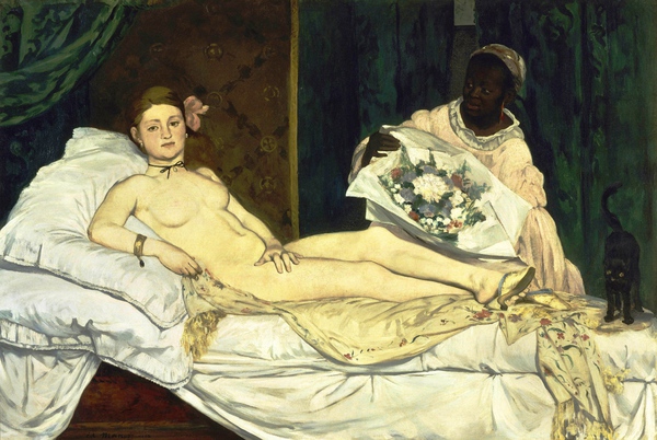 Olympia. The painting by Edouard Manet