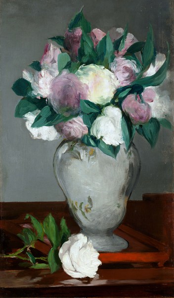 Peonies. The painting by Edouard Manet
