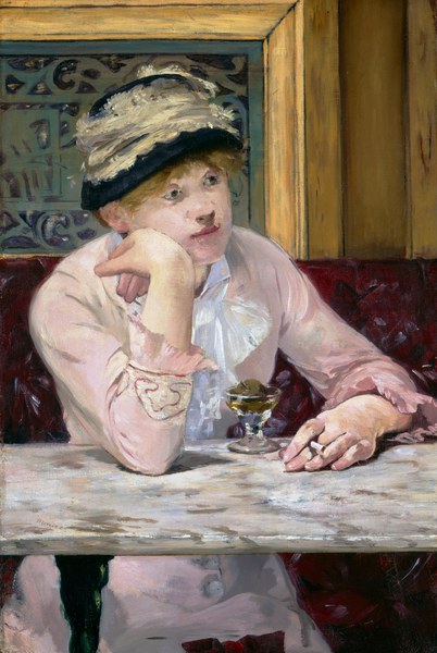 Plum Brandy. The painting by Edouard Manet