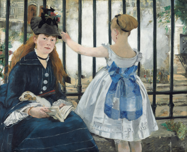 Railway. The painting by Edouard Manet