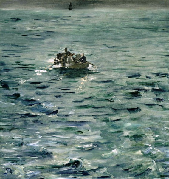 Rochefort's Escape. The painting by Edouard Manet