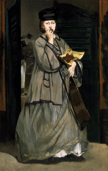 Street Singer. The painting by Edouard Manet