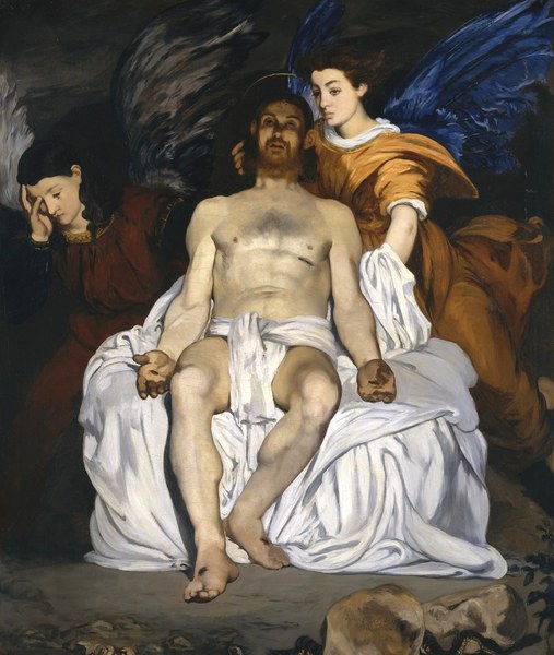 The Dead Christ with Angels. The painting by Edouard Manet