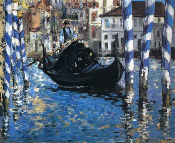 The Grand Canal of Venice (Blue Venice). The painting by Edouard Manet