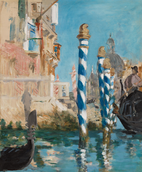 The Grand Canal, Venice. The painting by Edouard Manet