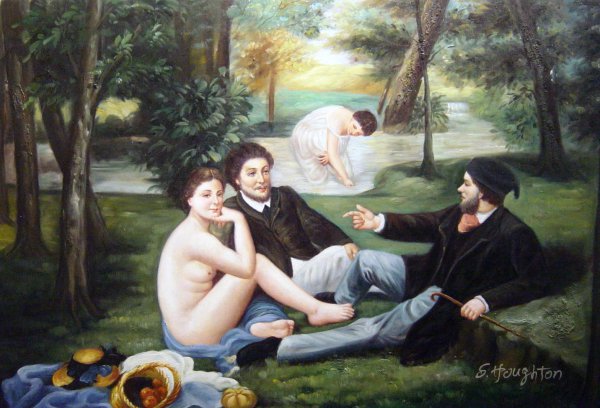 The Picnic. The painting by Edouard Manet