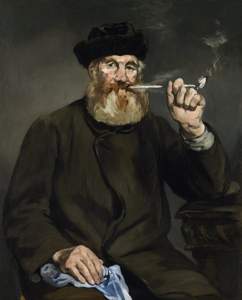 The Smoker. The painting by Edouard Manet
