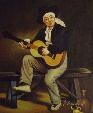 Edouard Manet, The Spanish Singer, Painting on canvas