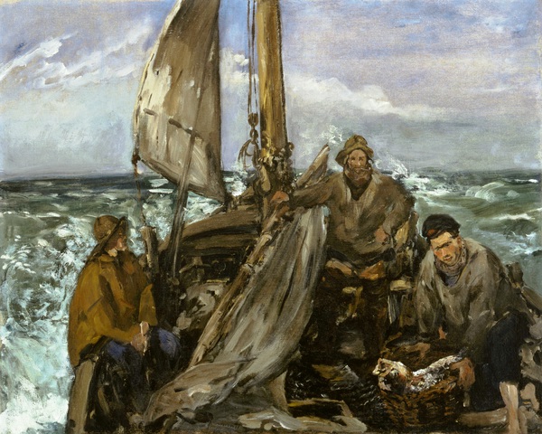 The Toilers of the Sea. The painting by Edouard Manet