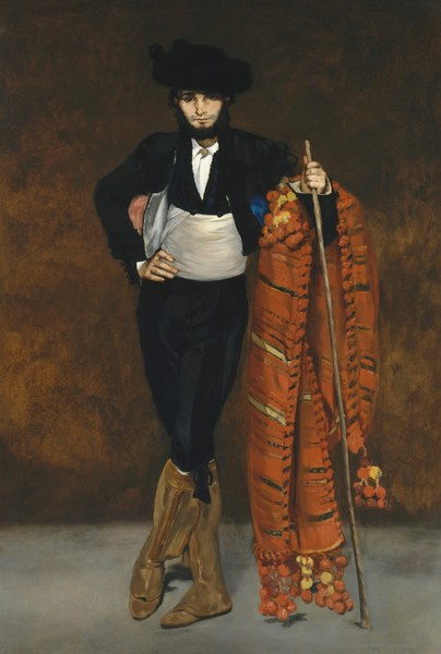 Young Man in the Costume of a Majo. The painting by Edouard Manet