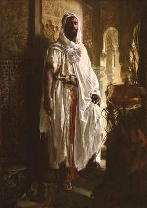 Eduard Charlemont, The Moorish Chief, Painting on canvas