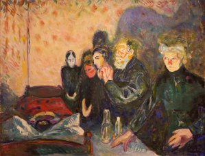 Edvard Munch, Death Struggle, 1915, Painting on canvas