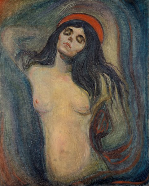 Madonna, 1894. The painting by Edvard Munch