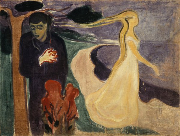 Separation, 1896. The painting by Edvard Munch