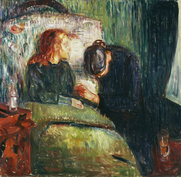 The Sick Child, 1885. The painting by Edvard Munch
