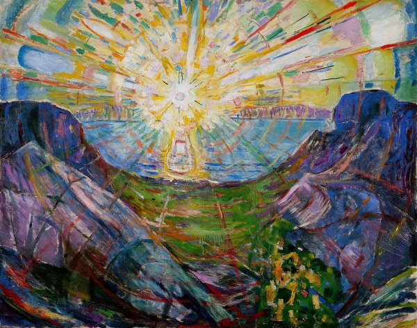 The Sun, 1916. The painting by Edvard Munch