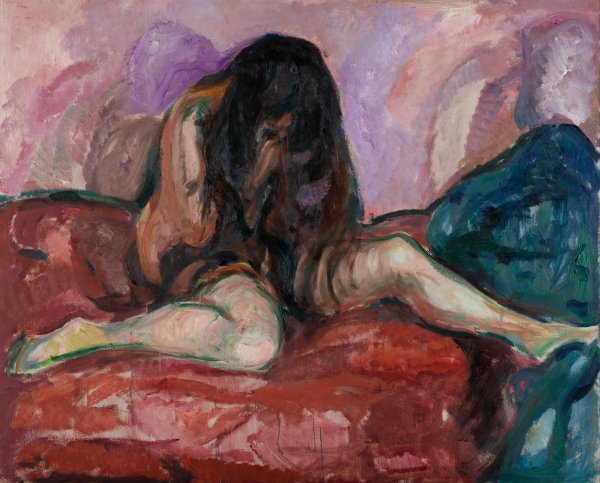 Weeping Nude, 1913. The painting by Edvard Munch