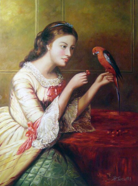 An Attentive Friend. The painting by Edward Cobbett
