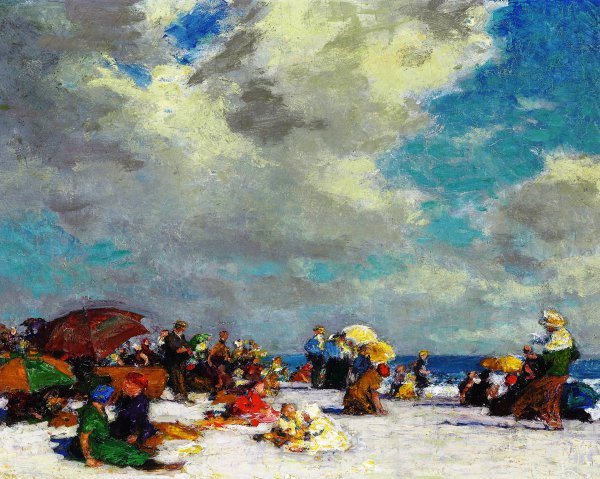 A Summer Afternoon. The painting by Edward Henry Potthast