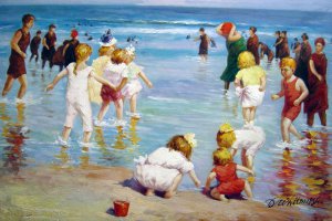 Reproduction oil paintings - Edward Henry Potthast - Happy Days
